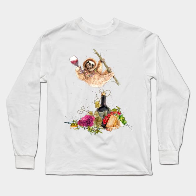 The Bon Vivant 02 Long Sleeve T-Shirt by Miki De Goodaboom